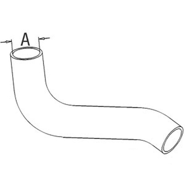 Aftermarket Bottom Radiator Hose 520646M1 - main